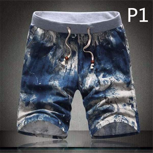 Short Bermuda Homme Cool Patchwork Hipster Paisley fashion P1